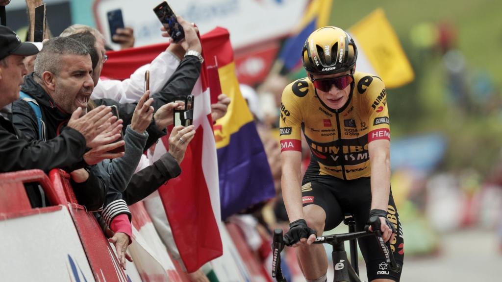 Vingegaard durante una etapa de La Vuelta