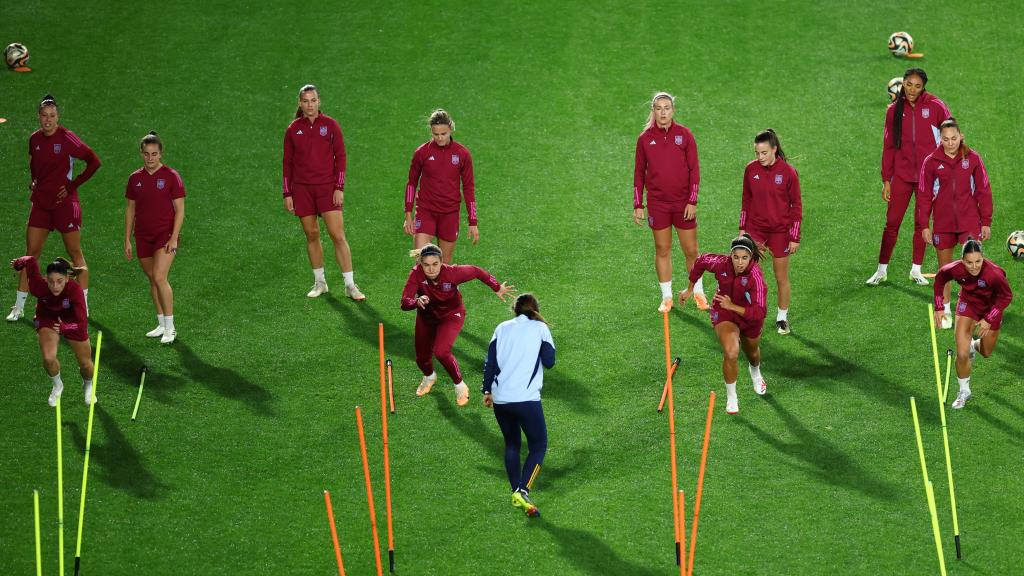 Entrenamiento de la selección femenina durante el Mundial