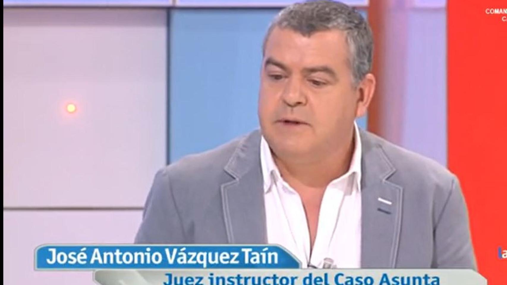 El juez Vázquez Taín, en una intervención televisiva.