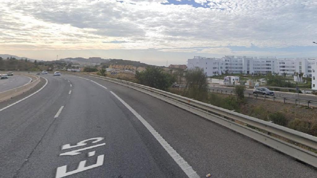 Autovía A-7 a su paso por Rincón de la Victoria.