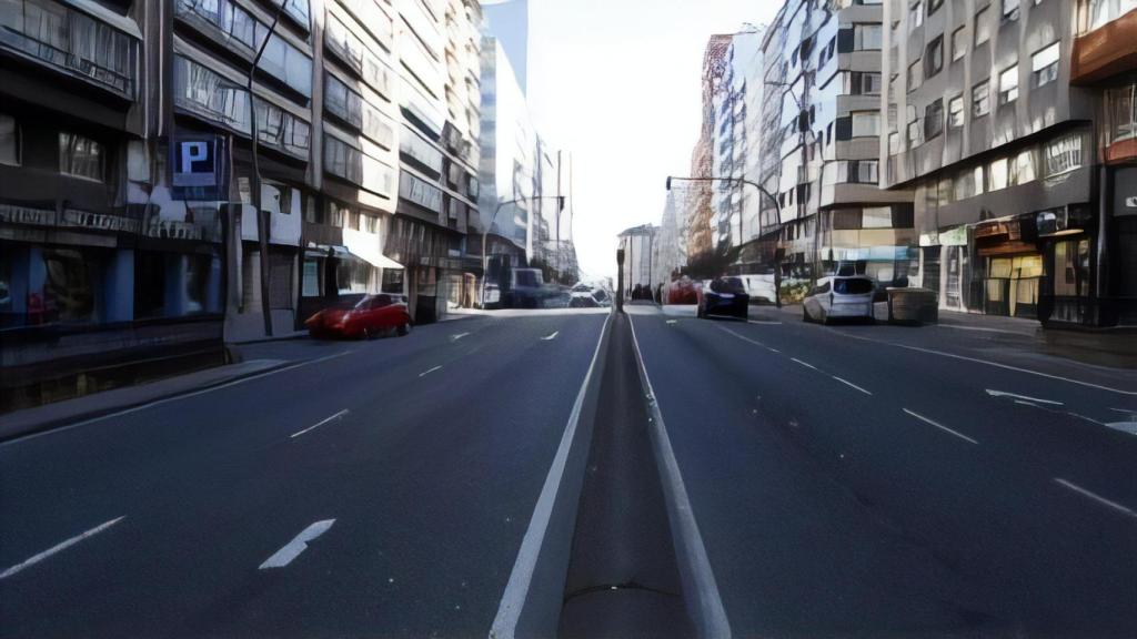 Ronda de Outeiro, en A Coruña.