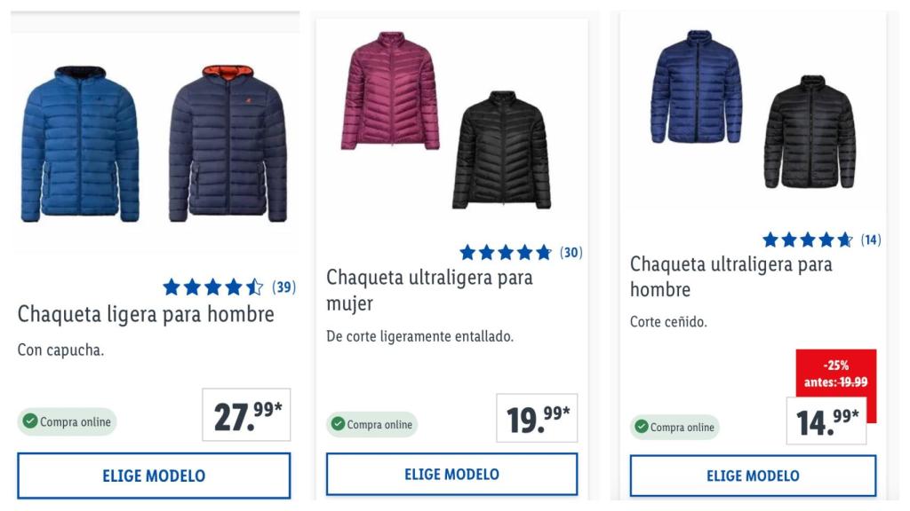 Chaquetas.