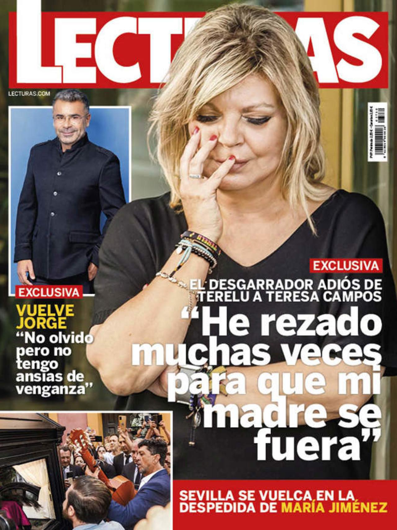 La portada que protagoniza este miércoles, día 13, Terelu Campos.