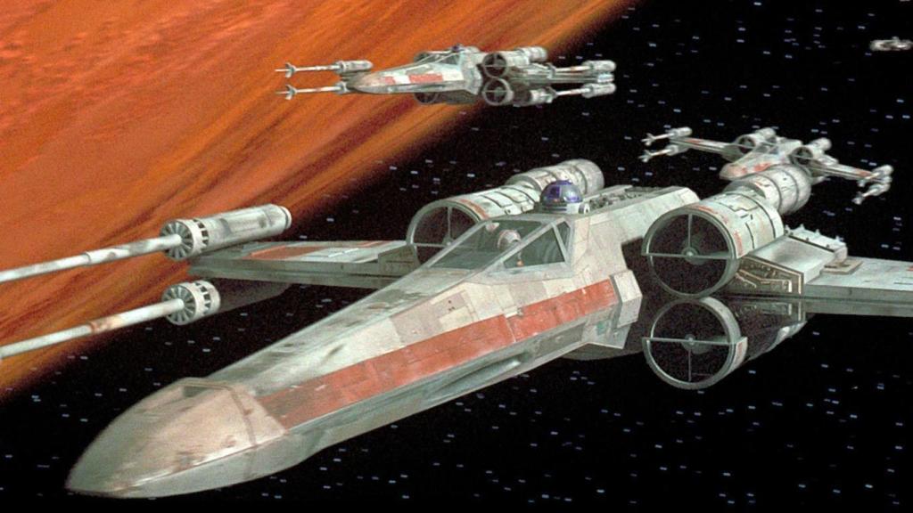 El caza estelar Ala-X en 'Star Wars'.