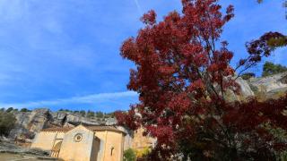 La Ermita de San Bartolomé en el Cañón del Río Lobos, en la provincia de Soria.