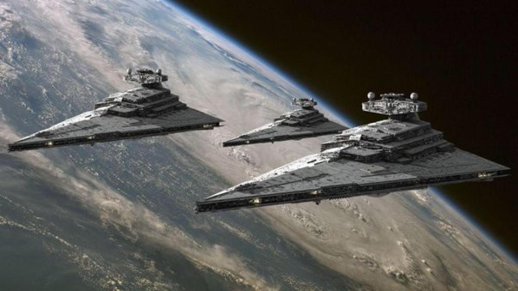 Algunos ejemplos del Destructor Estelar de clase Imperial, una de las naves más grandes del universo 'Star Wars'.