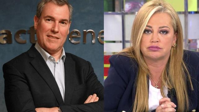 El CEO de Factorenergía, Emili Rousaud, y Belén Esteban.