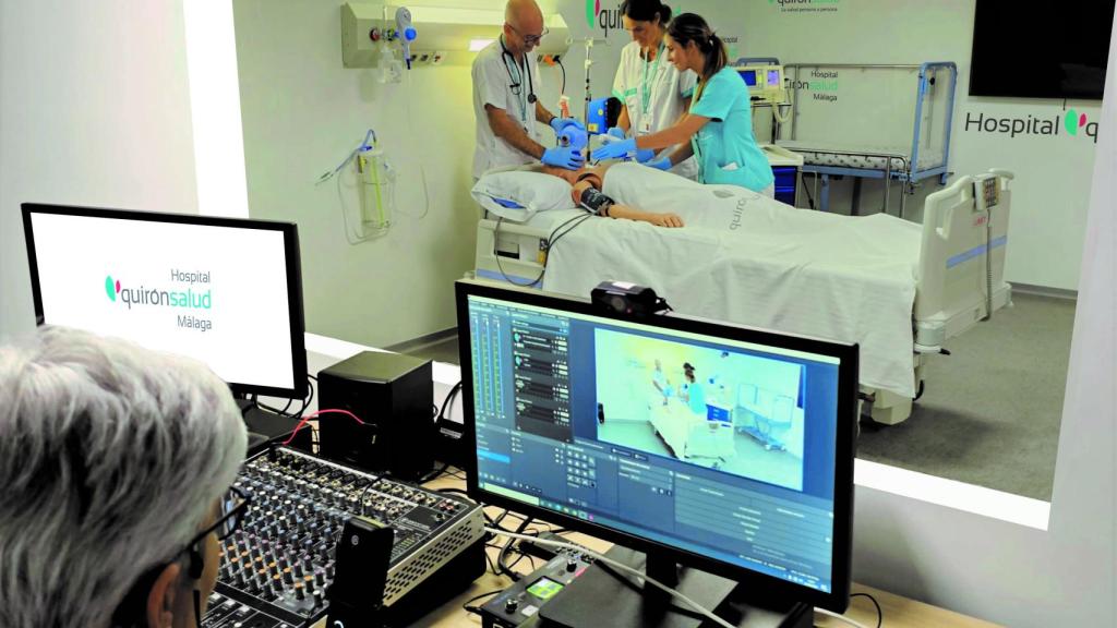 La sala de simulación de Quirónsalud Málaga.