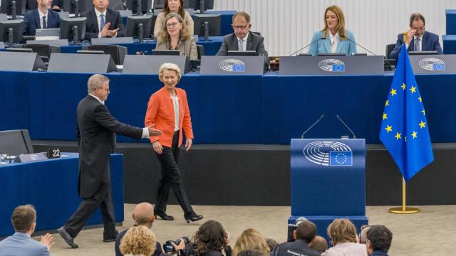 Ursula von der Leyen se dirige a pronunciar su último discurso sobre el estado de la Unión este miércoles en Estrasburgo