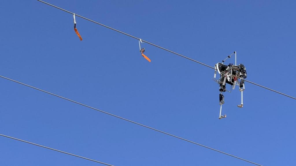 El robot encargado de instalar las balizas