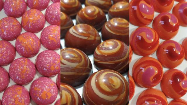 Bombones brillantes, coloridos y exquisitos para disfrutar del Día del Chocolate en Santiago