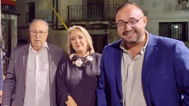 Isabelo Herreros, Esther Esteban y Roberto García, de izquierda a derecha.