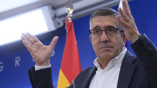 Patxi López, portavoz del grupo parlamentario del PSOE, este jueves, en el Congreso de los Diputados.