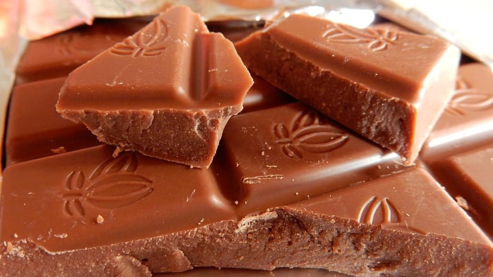 Onzas de chocolate.