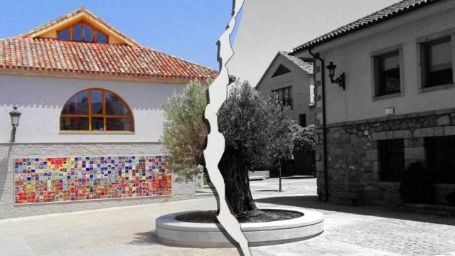 Plaza del alcalde Mariano Cuadrado, en Torrelodones.