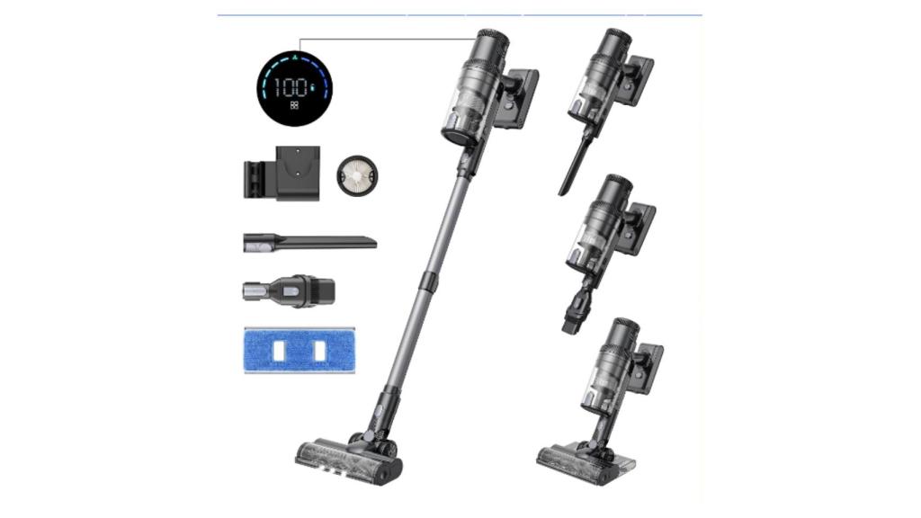El aspirador P11 Mopping y sus complementos