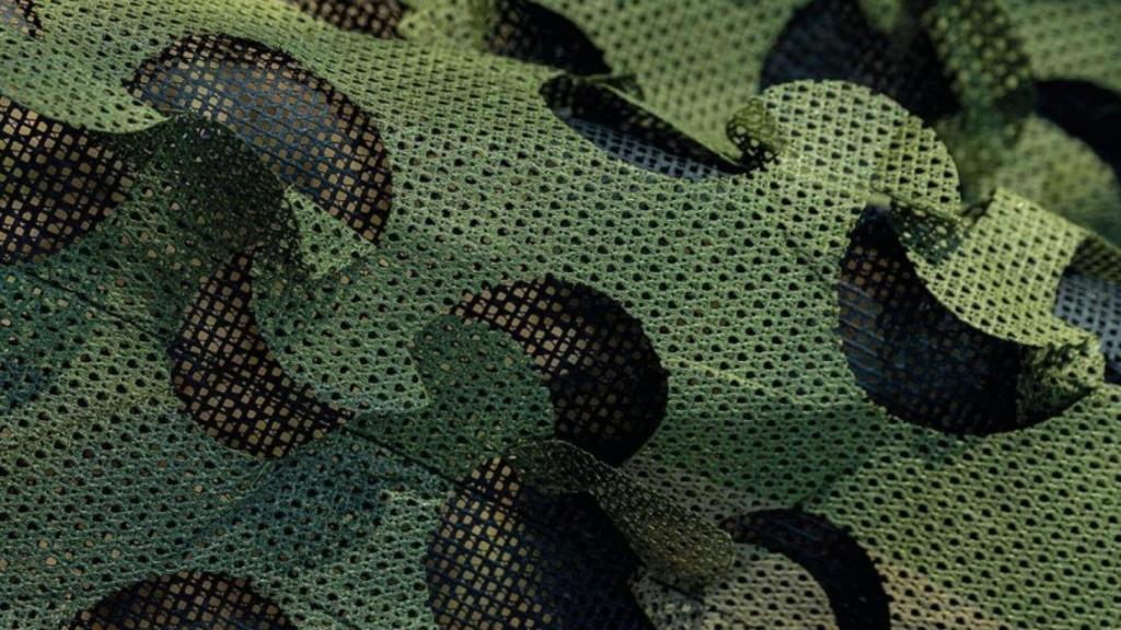 El material de la red de camuflaje