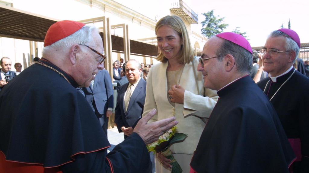 La infanta Cristina durante la inauguración de las Edades del Hombre en Zamora, en 2001