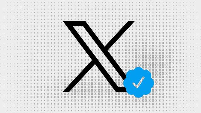 Fotomontaje con el logo de X y el verificado.