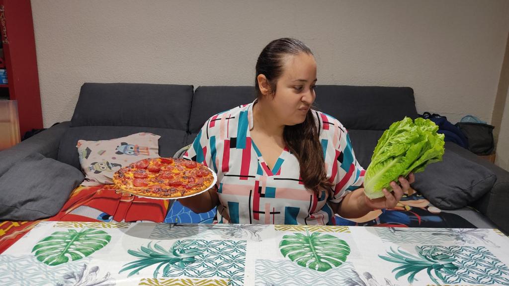 La tik toker Andrea Colás.