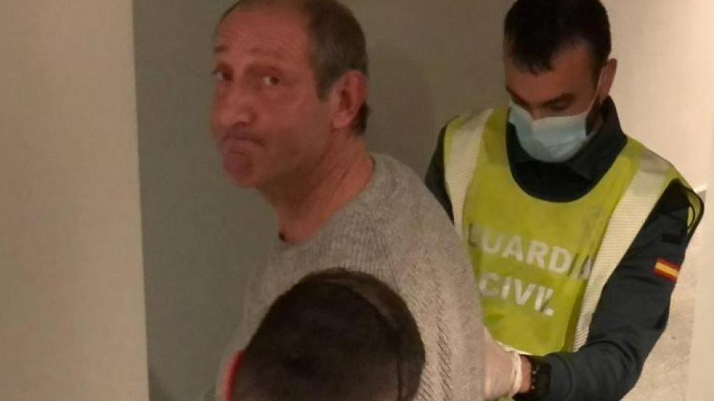 Francisco Javier Almeida, el 'asesino de Lardero', reconstruye el crimen del pequeño Álex junto a efectivos de la Guardia Civil, en octubre de 2021.