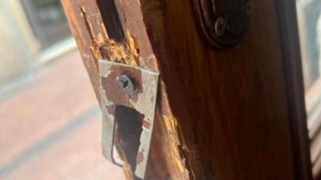 Puerta forzada de un bar de Valladolid