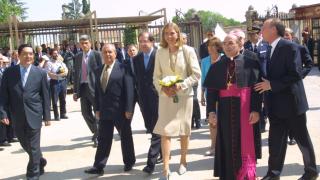 La visita de la infanta Cristina a la inauguración de Las Edades del Hombre en Zamora, año 2001