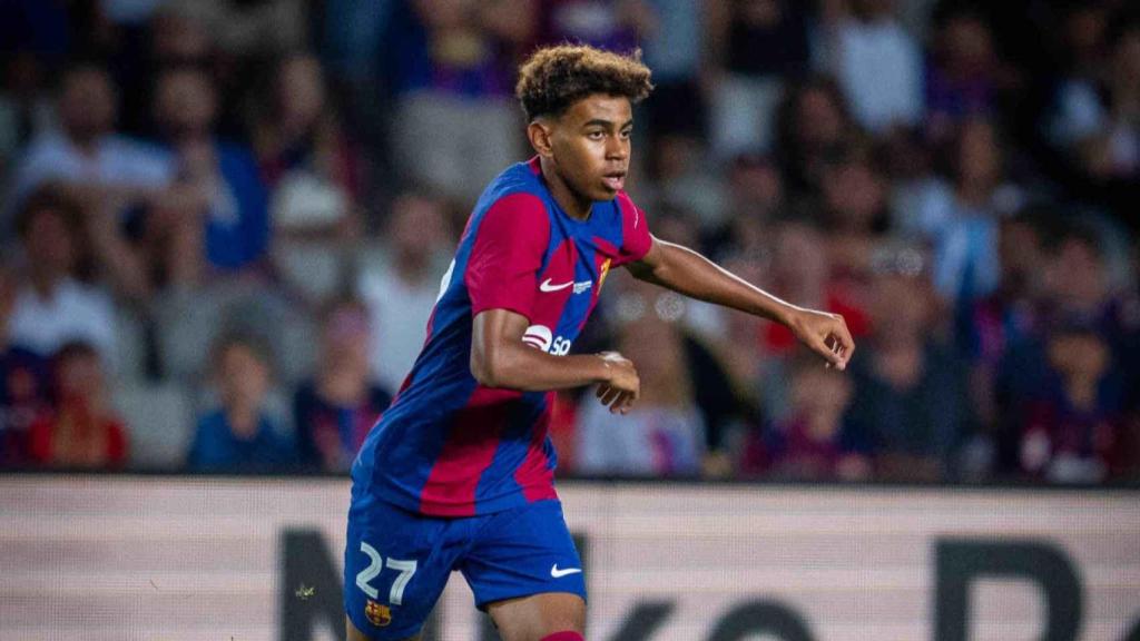Lamine Yamal, en el Trofeo Joan Gamper