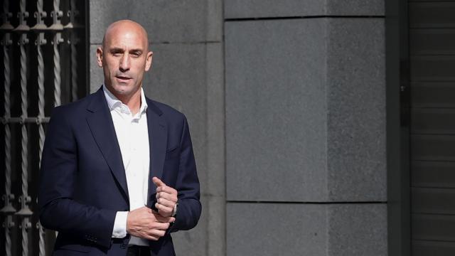 Luis Rubiales, en su llegada a la Audiencia Nacional para declarar por el beso a Jenni Hermoso