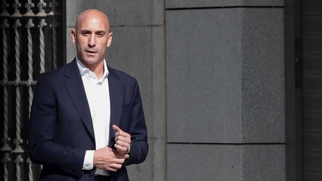 Luis Rubiales, en su llegada a la Audiencia Nacional para declarar por el beso a Jenni Hermoso