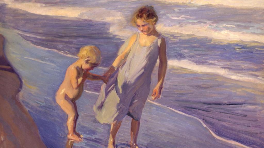 Valencia, dos niños en una playa, 1904. Guggenheim Partners Art Holdings, LLC. / Foto: Personal Archive, Blanca Pons-Sorolla, Madrid.