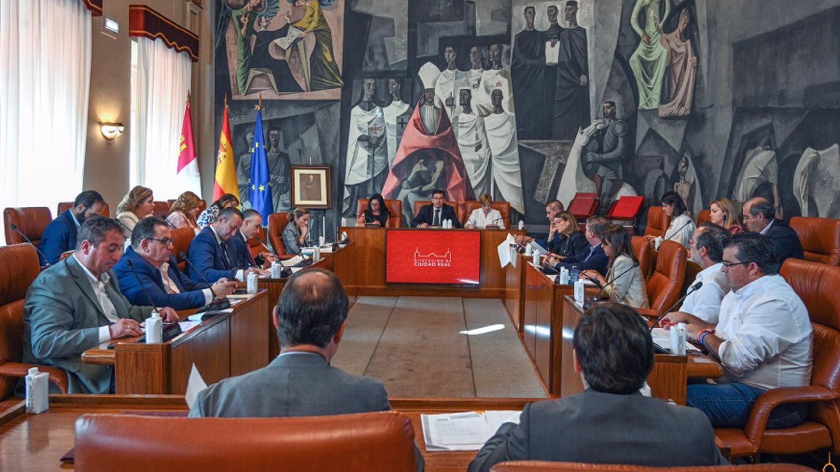 Pleno de la Diputación de Ciudad Real. Foto: Diputación de Ciudad Real.
