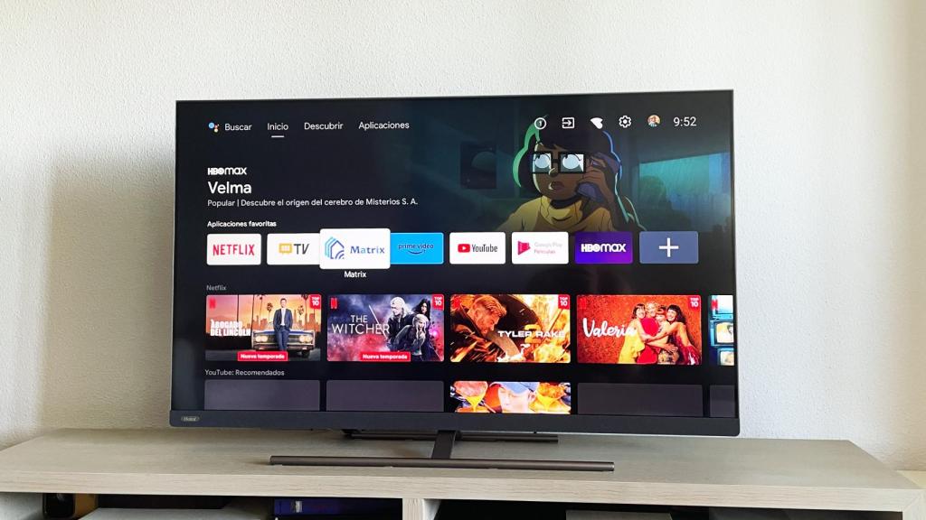 Android TV en el televisor Haier S8.