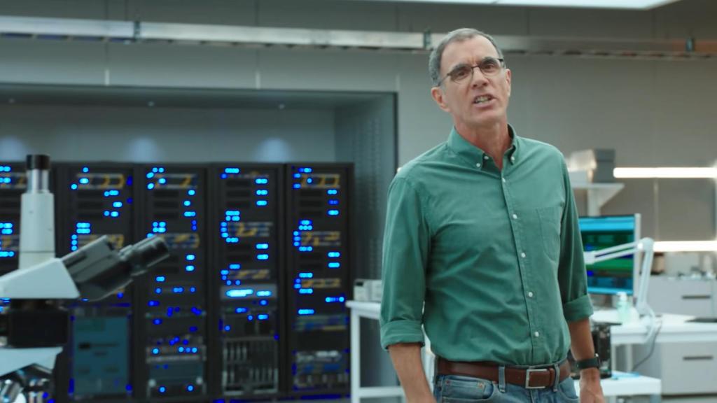 Tim Millet presentando el chip A14