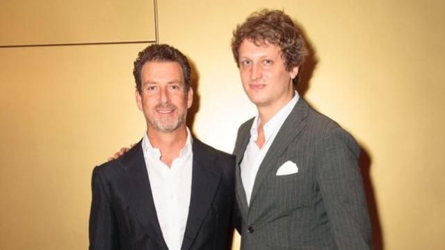 Jaime Ardid Martínez-Bordiú, junto a Otto de Hannover, la semana pasada en la cena de Recal.