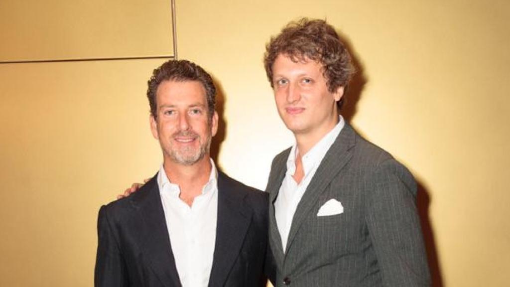 Jaime Ardid Martínez-Bordiú, junto a Otto de Hannover, la semana pasada en la cena de Recal.