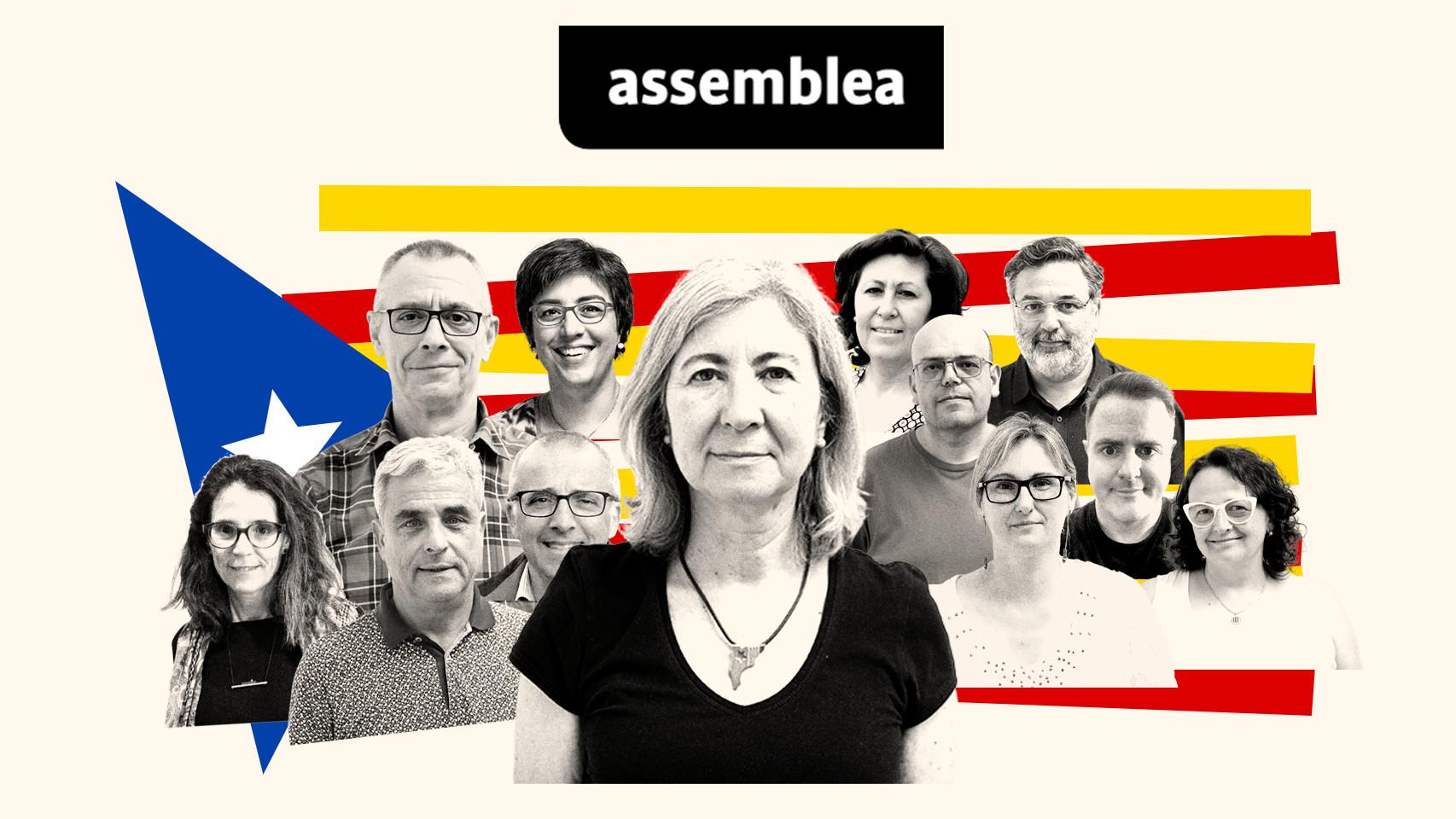 De izquierda a derecha: Ada Ferrer, Manel Manzanas, Josep Lluís Redondo, Llorenç Prats, Bàrbara Roviró, Dolors Feliu, Núria Marín, Jordi Domingo, Esther Güell, Carles Fité, Uriel Bertran y Marina Solís.