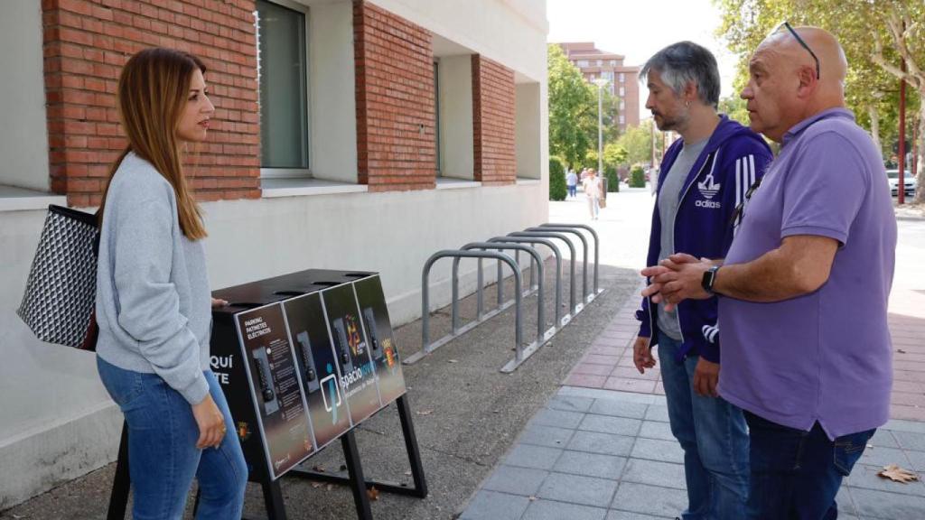 Aparcamiento para patinetes eléctricos en Valladolid