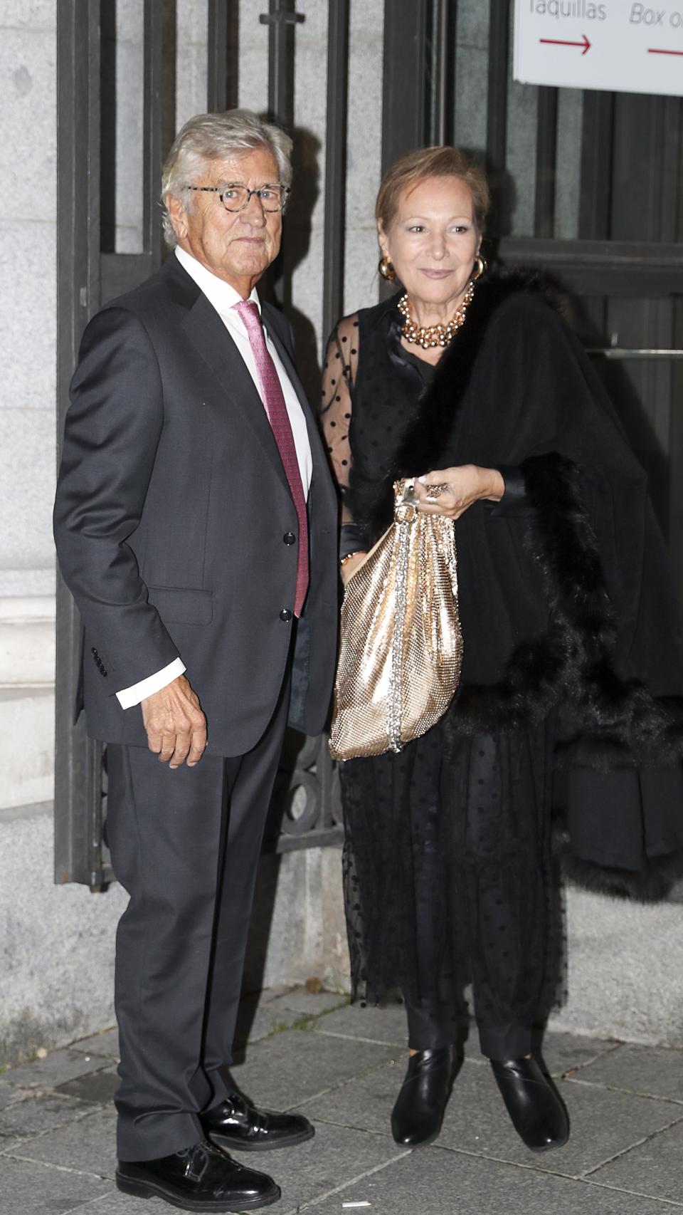 El periodista deportivo junto a su mujer, María Teresa, en 2019.
