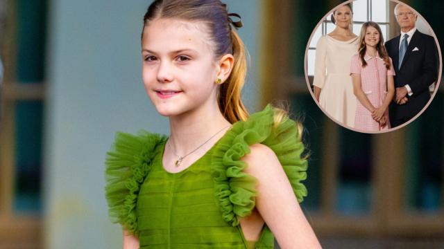 La princesa, en un montaje fotográfico.