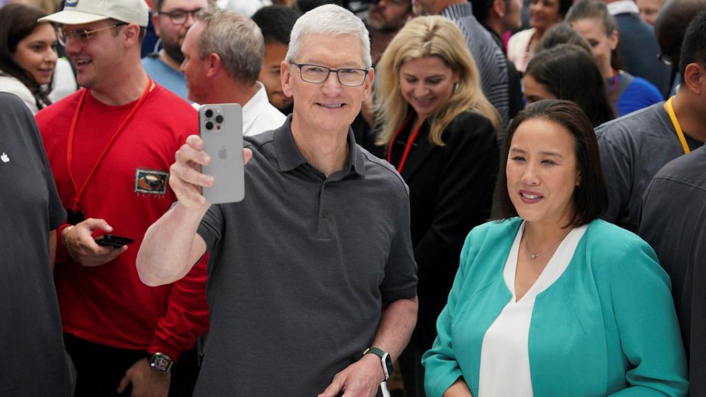 Tim Cook en la presentación oficial del iPhone 15 en el Apple Park.