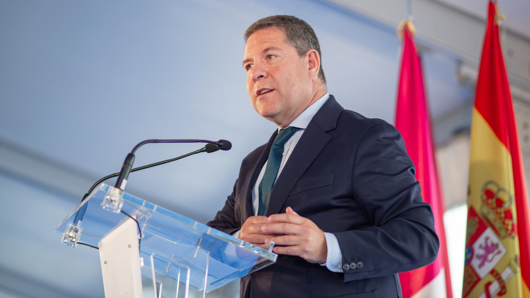 Page durante la inauguración de la nueva planta de Linde en Torija.