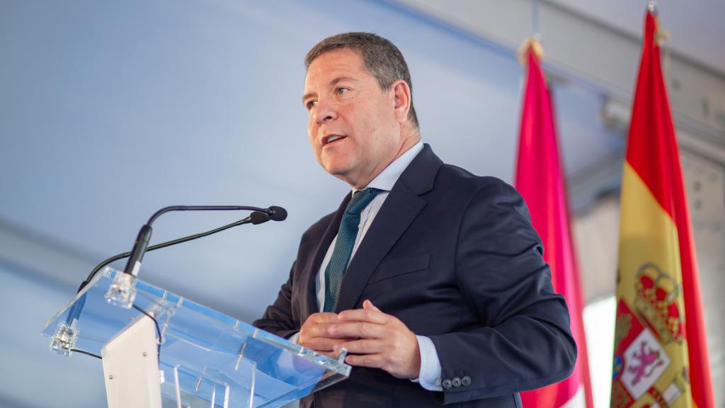 Page durante la inauguración de la nueva planta de Linde en Torija.