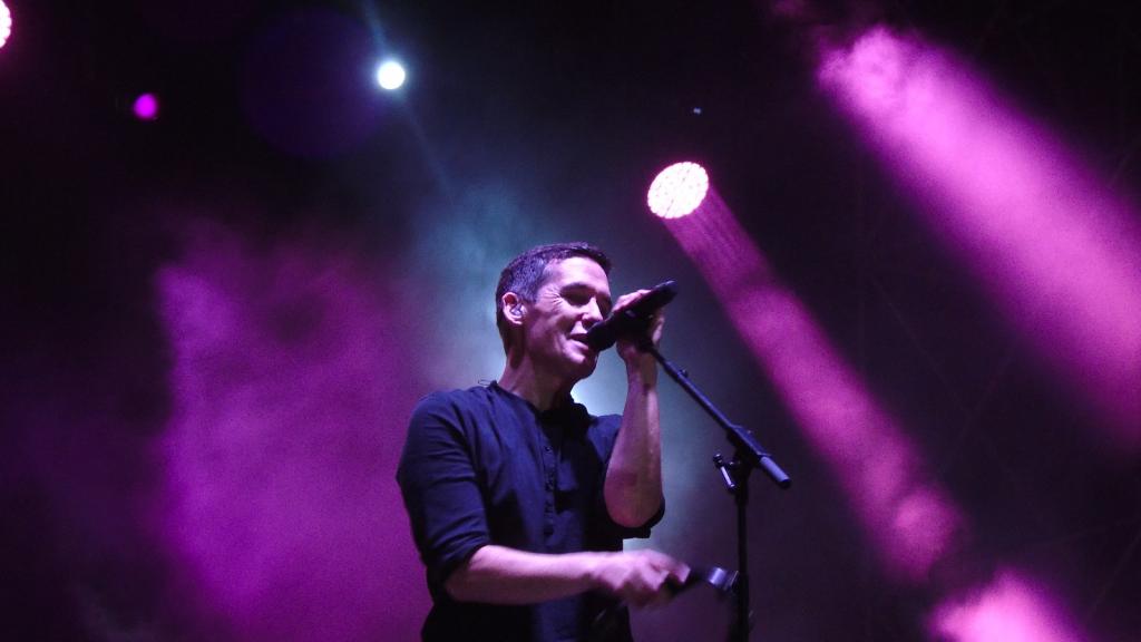 Jorge Ruiz, vocalista de Maldita Nerea, en el Sabatic Fest de Málaga.