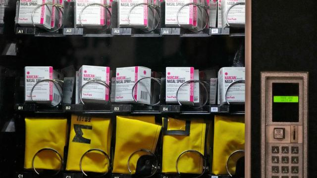 Detalle de las máquinas expendedoras dispuestas en Estados Unidos.