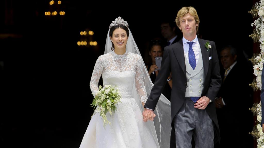 Sassa de Osma y Christian de Hannover en su boda.