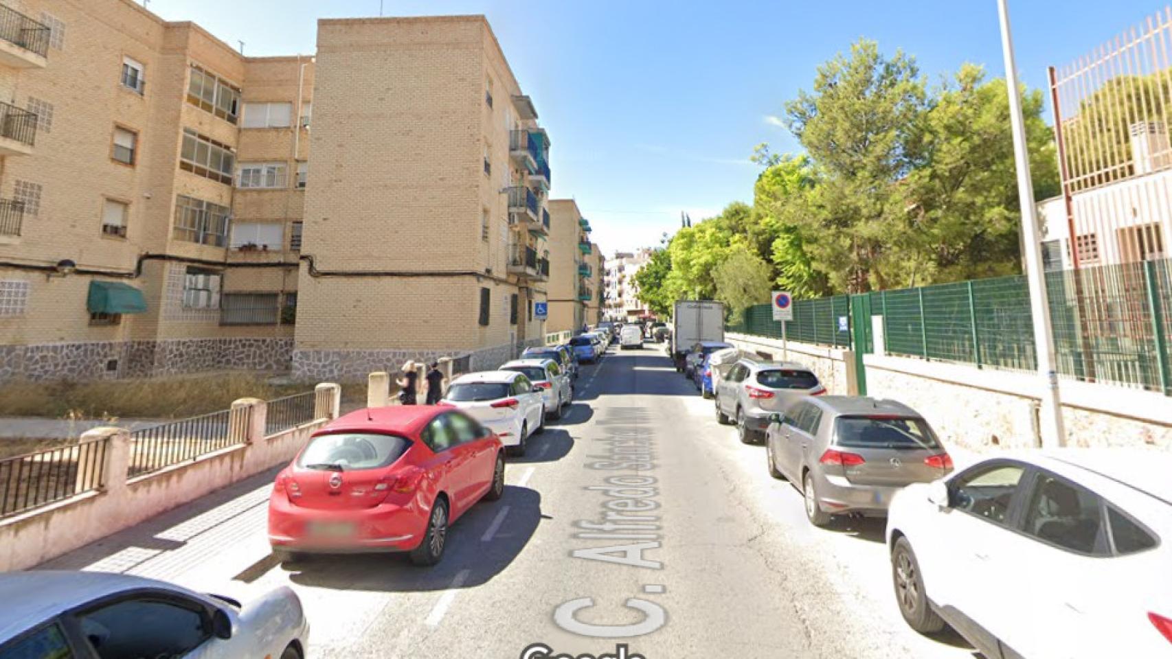La calle del posible asesinato, en Google Maps.
