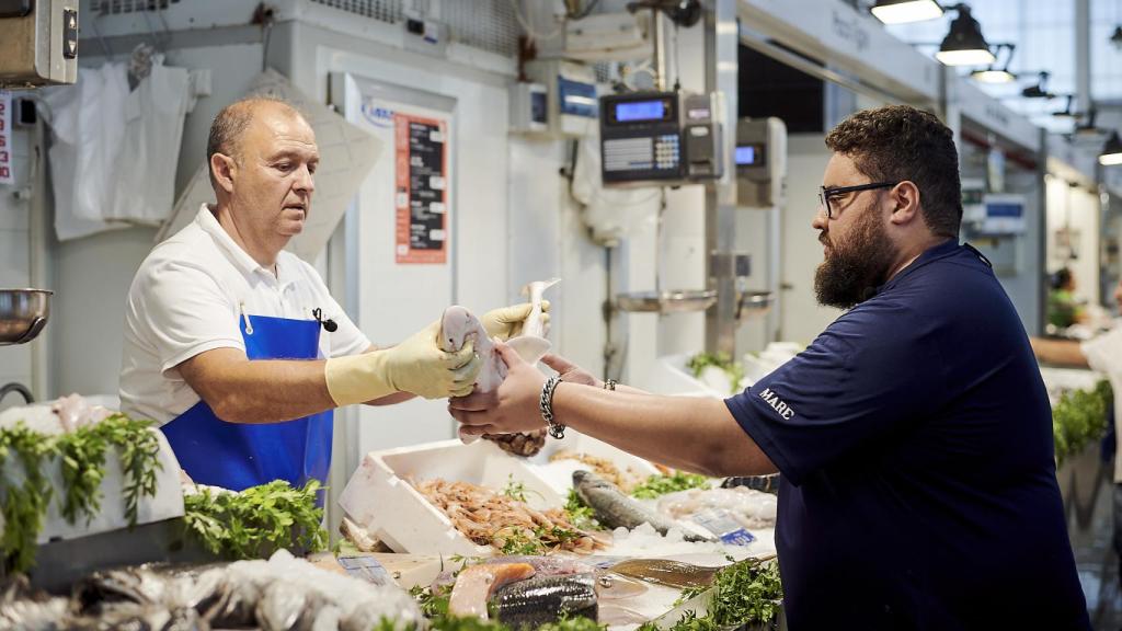 Las visitas de Juan Viú al mercado de abastos fundamentan los pilares del restaurante
