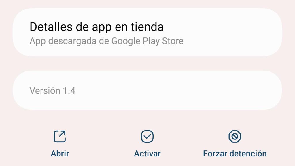 El botón de activar en un Samsung Galaxy