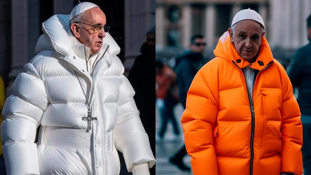 Imagen viral retocada por IA del Papa Francisco
